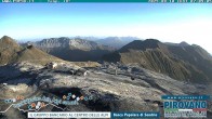 Archiv Foto Webcam Stilfserjoch: Blick vom Trincerone ins Tal 01:00