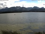 Archived image Webcam at Hopfen am See: Restaurant Fischerhütte 13:00