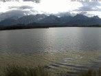 Archived image Webcam at Hopfen am See: Restaurant Fischerhütte 17:00