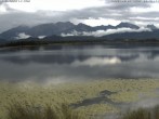 Archived image Webcam at Hopfen am See: Restaurant Fischerhütte 07:00