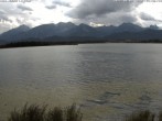 Archived image Webcam at Hopfen am See: Restaurant Fischerhütte 13:00