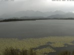 Archived image Webcam at Hopfen am See: Restaurant Fischerhütte 15:00