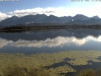 Archiv Foto Webcam Hopfensee: Restaurant Fischerhütte 17:00