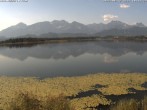 Archived image Webcam at Hopfen am See: Restaurant Fischerhütte 04:00