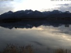 Archived image Webcam at Hopfen am See: Restaurant Fischerhütte 15:00