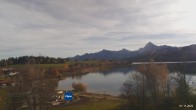 Archiv Foto Webcam Füssen: Blick vom Boutique-Hotel auf den Weißensee 09:00