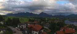 Archived image Webcam Hopfensee - View to Reutte-Hahnenkamm ski resort 05:00