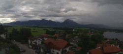 Archived image Webcam Hopfensee - View to Reutte-Hahnenkamm ski resort 06:00