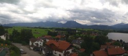 Archiv Foto Webcam Hopfensee - Blick Richtung Skigebiet Reutte-Hahnenkamm 13:00