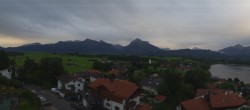 Archived image Webcam Hopfensee - View to Reutte-Hahnenkamm ski resort 05:00
