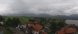 Archiv Foto Webcam Hopfensee - Blick Richtung Skigebiet Reutte-Hahnenkamm 15:00