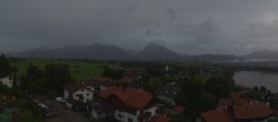 Archiv Foto Webcam Hopfensee - Blick Richtung Skigebiet Reutte-Hahnenkamm 19:00