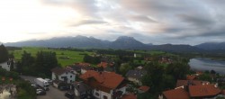 Archiv Foto Webcam Hopfensee - Blick Richtung Skigebiet Reutte-Hahnenkamm 00:00