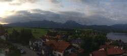 Archiv Foto Webcam Hopfensee - Blick Richtung Skigebiet Reutte-Hahnenkamm 01:00