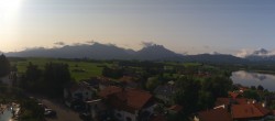 Archiv Foto Webcam Hopfensee - Blick Richtung Skigebiet Reutte-Hahnenkamm 02:00
