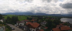 Archiv Foto Webcam Hopfensee - Blick Richtung Skigebiet Reutte-Hahnenkamm 06:00