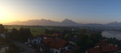 Archived image Webcam Hopfensee - View to Reutte-Hahnenkamm ski resort 00:00