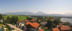 Archived image Webcam Hopfensee - View to Reutte-Hahnenkamm ski resort 08:00