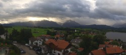 Archived image Webcam Hopfensee - View to Reutte-Hahnenkamm ski resort 08:00