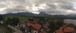 Archived image Webcam Hopfensee - View to Reutte-Hahnenkamm ski resort 09:00