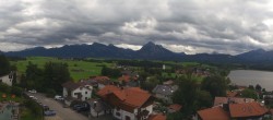 Archived image Webcam Hopfensee - View to Reutte-Hahnenkamm ski resort 11:00