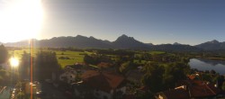 Archived image Webcam Hopfensee - View to Reutte-Hahnenkamm ski resort 07:00