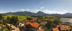 Archived image Webcam Hopfensee - View to Reutte-Hahnenkamm ski resort 13:00