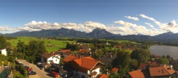 Archived image Webcam Hopfensee - View to Reutte-Hahnenkamm ski resort 15:00