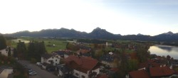 Archived image Webcam Hopfensee - View to Reutte-Hahnenkamm ski resort 06:00