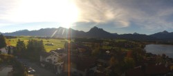 Archived image Webcam Hopfensee - View to Reutte-Hahnenkamm ski resort 07:00
