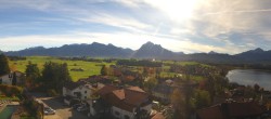 Archived image Webcam Hopfensee - View to Reutte-Hahnenkamm ski resort 09:00