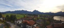 Archiv Foto Webcam Hopfensee - Blick Richtung Skigebiet Reutte-Hahnenkamm 11:00