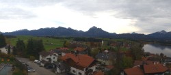 Archived image Webcam Hopfensee - View to Reutte-Hahnenkamm ski resort 13:00