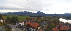 Archiv Foto Webcam Hopfensee - Blick Richtung Skigebiet Reutte-Hahnenkamm 15:00