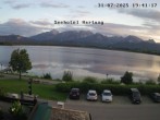 Archived image Webcam View from Seehotel Hartung to Hopfensee 19:00