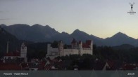 Archiv Foto Webcam Hohes Schloss in Füssen 19:00