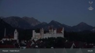 Archiv Foto Webcam Hohes Schloss in Füssen 23:00