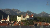 Archiv Foto Webcam Hohes Schloss in Füssen 02:00