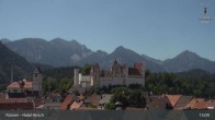 Archiv Foto Webcam Hohes Schloss in Füssen 07:00
