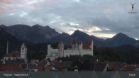 Archived image Webcam Füssen: High Palace 00:00