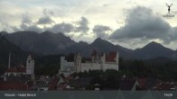 Archiv Foto Webcam Hohes Schloss in Füssen 18:00