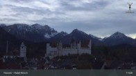 Archiv Foto Webcam Hohes Schloss in Füssen 02:00