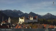 Archiv Foto Webcam Hohes Schloss in Füssen 08:00