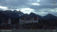 Archiv Foto Webcam Hohes Schloss in Füssen 02:00