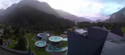 Archiv Foto Webcam Längenfeld: Blick auf Aqua Dome 19:00