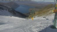 Archived image Webcam Ohau Snow Field - View towards Lake Ohau 13:00
