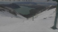 Archiv Foto Webcam Ohau Snow Fields: Blick auf den Lake Ohau 09:00