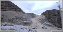 Archiv Foto Webcam Skigebiet Sella Nevea - Bovec Kanin - Blick Richtung Nordwesten 19:00