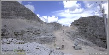 Archiv Foto Webcam Skigebiet Sella Nevea - Bovec Kanin - Blick Richtung Nordwesten 15:00