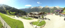 Archived image Webcam Klausberg - mountain restaurant Kristallalm in Ahrn Valley, South Tyrol 13:00